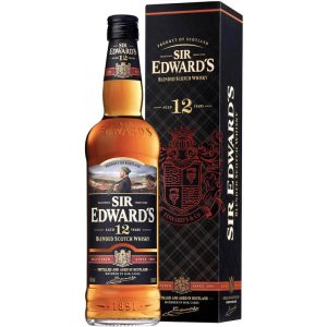 Whisky Sir Edward's 12 Year Blended Scotch Com Caixa- 1L