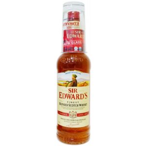 Whisky Sir Edwards Fines 1000 ml + Copo